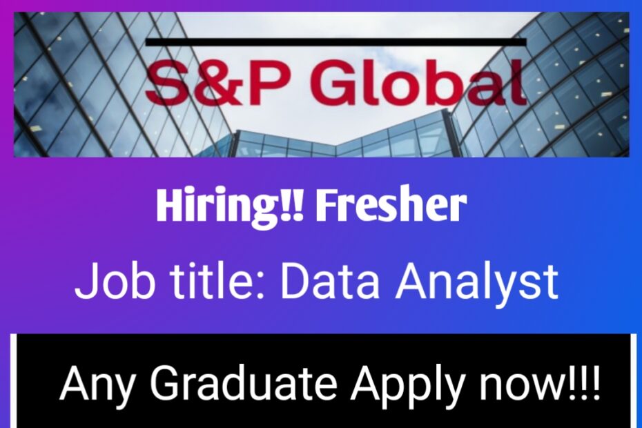 data Analyst freshers