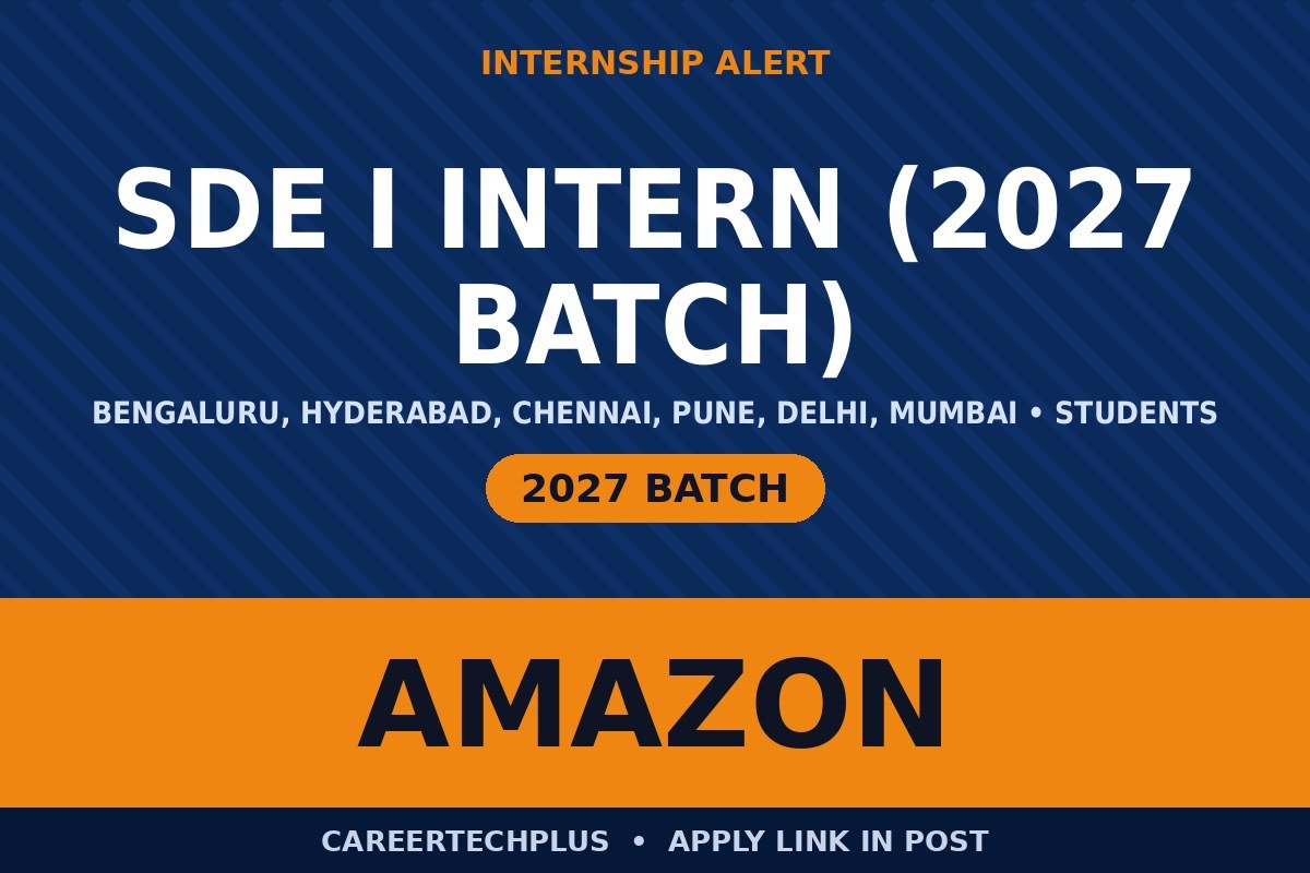 Amazon SDE Bengaluru 2026