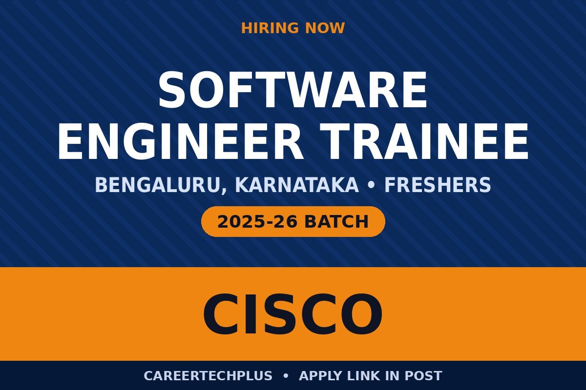 Cisco Recruitment 2026