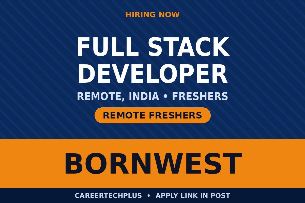 Full Stack Developer Jobs for Freshers in India