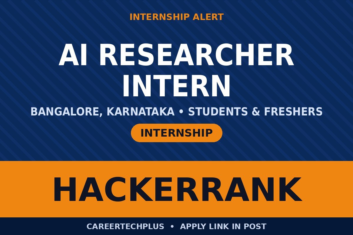 Internship Opportunities for Freshers