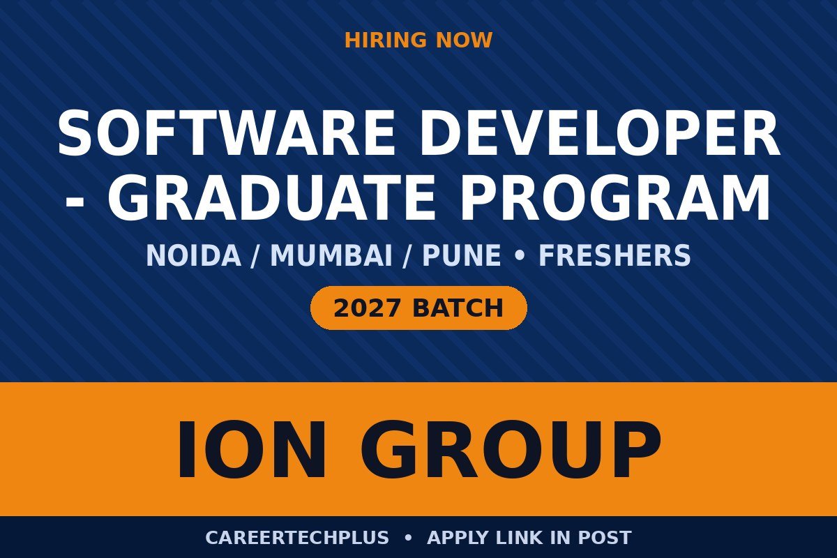 ION Group Software Developer Recruitment 2026