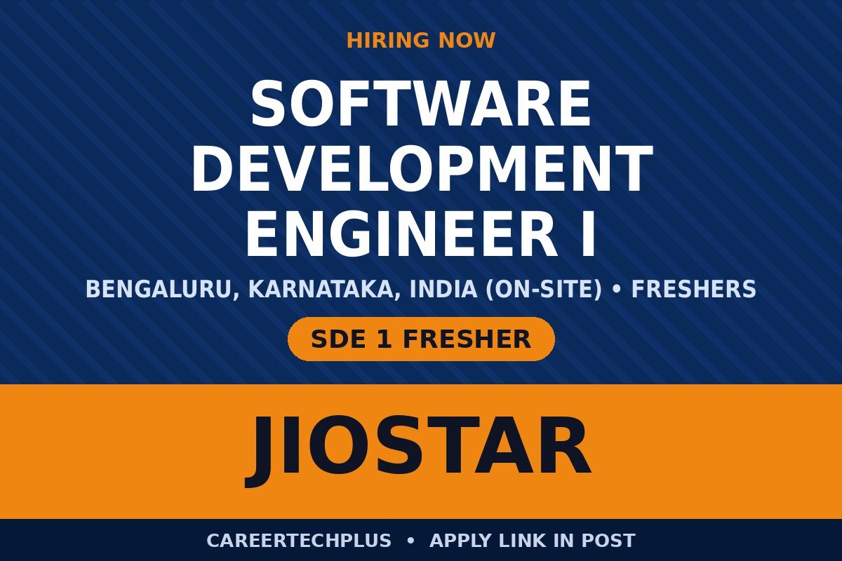 JioStar Recruitment 2026