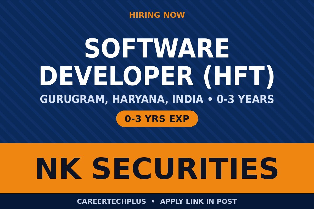 NK Securities Recruitment 2026