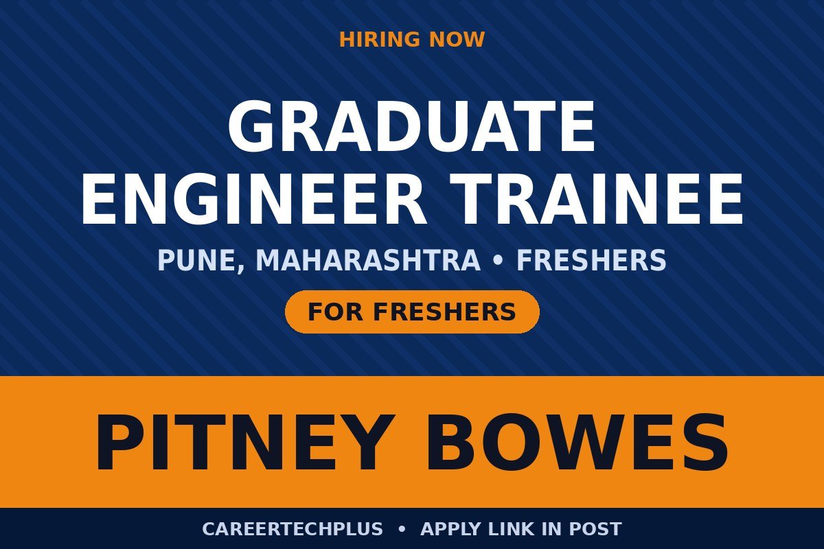 Pitney Bowes Recruitment 2026
