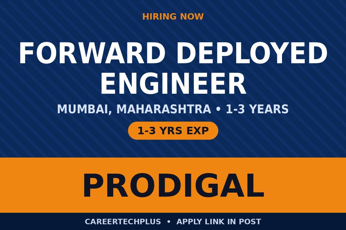 Prodigal FDE Recruitment 2026