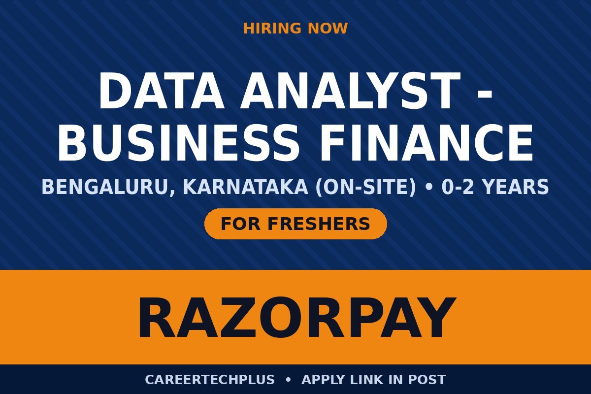 Razorpay Data Analyst Recruitment 2026