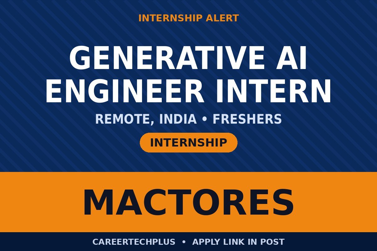 Remote AI Internships in India