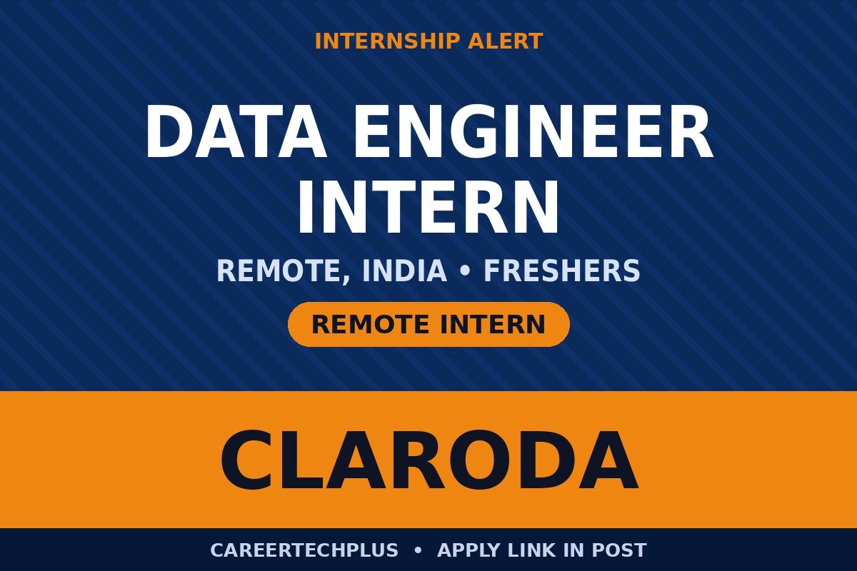 Remote Data Engineering Internships in India