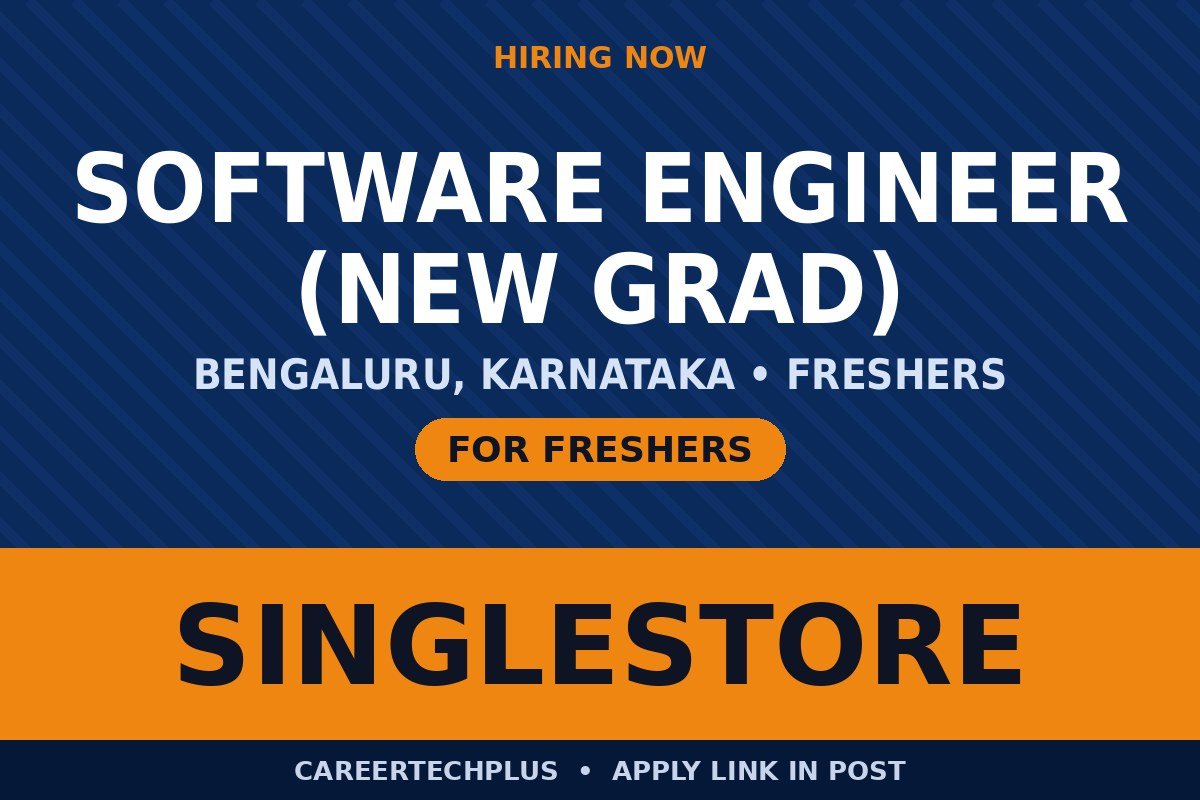 SingleStore Recruitment 2026