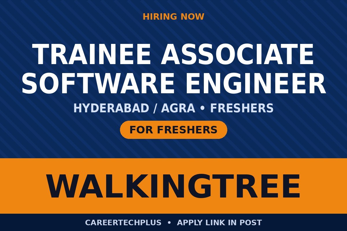 WalkingTree Recruitment 2026